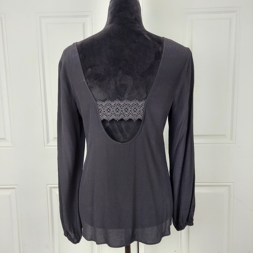 Lovers + Friends Sexy Open Lace Back Cropped Top